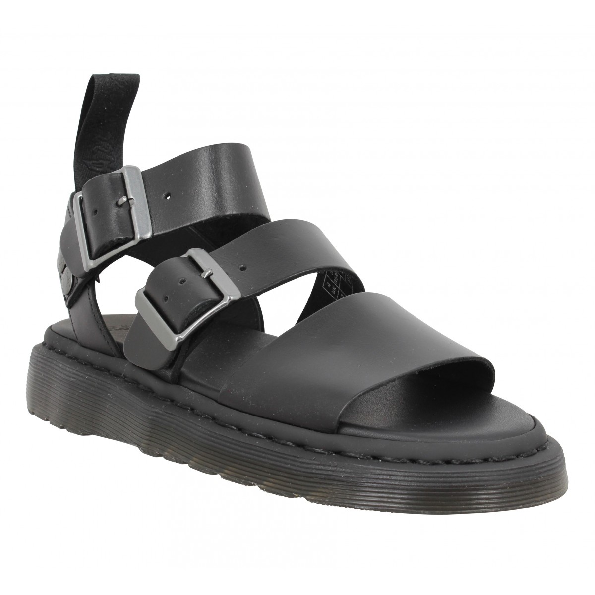 Dr martens gryphon cuir femme noir femme | Fanny chaussures