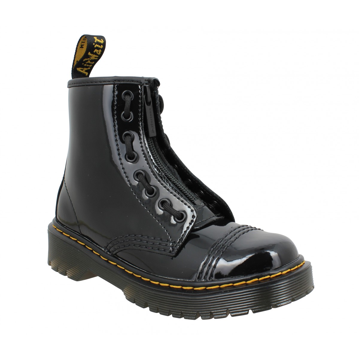 Bottines Dr MARTENS Sinclair vernis Enfant Noir