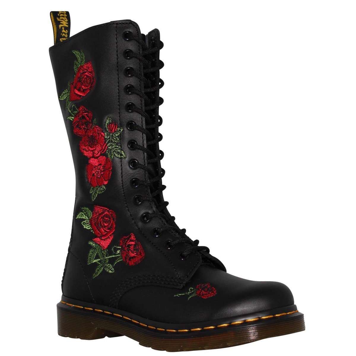 Bottes Dr MARTENS Vonda cuir Femme Noir