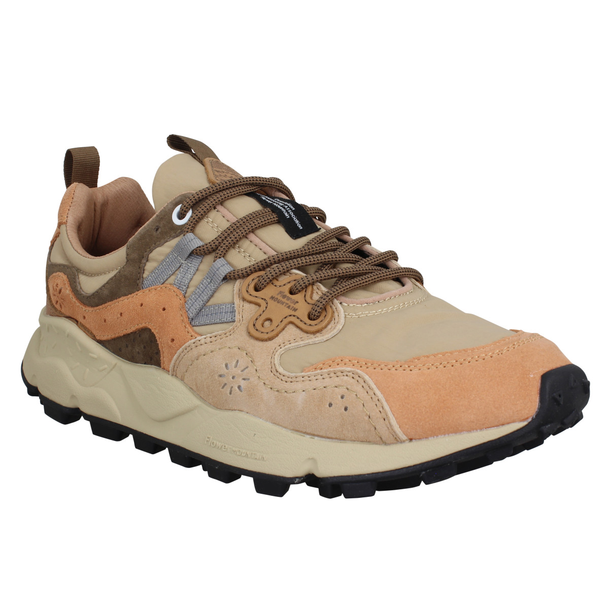 FLOWER MOUNTAIN Yamano suede nylon Homme-41-Rust Beige