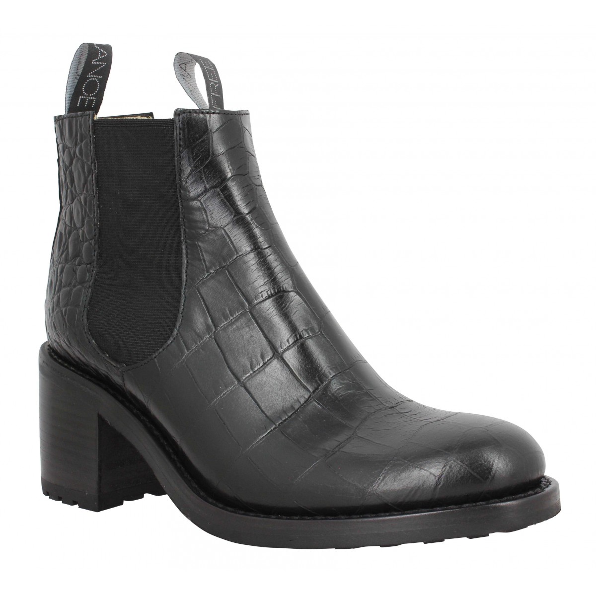 biker boots croco
