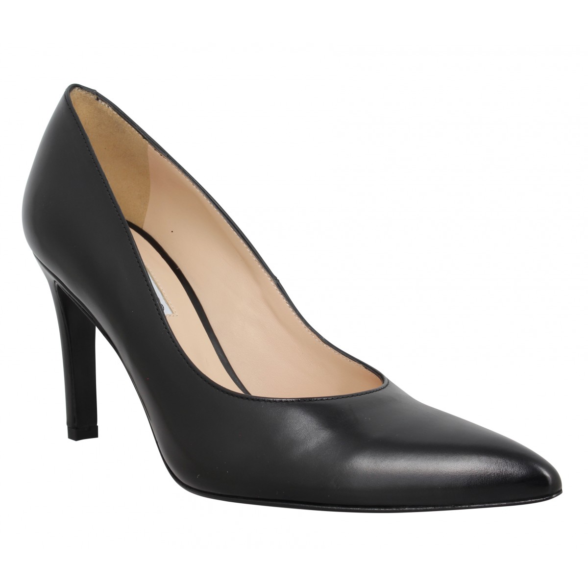 FREE LANCE Forel 7 Pump veau lisse brillant Femme-36-Noir