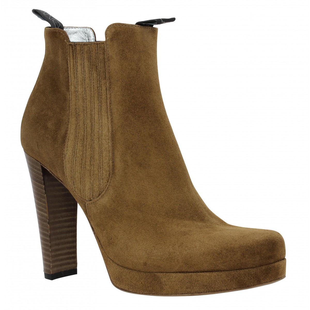Bottines FREE LANCE Jana 7 Boot Elast velours Femme Cigare