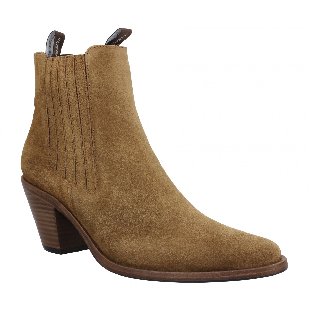 FREE LANCE Jane 7 Chelsea Boot velours Femme-37-Siena