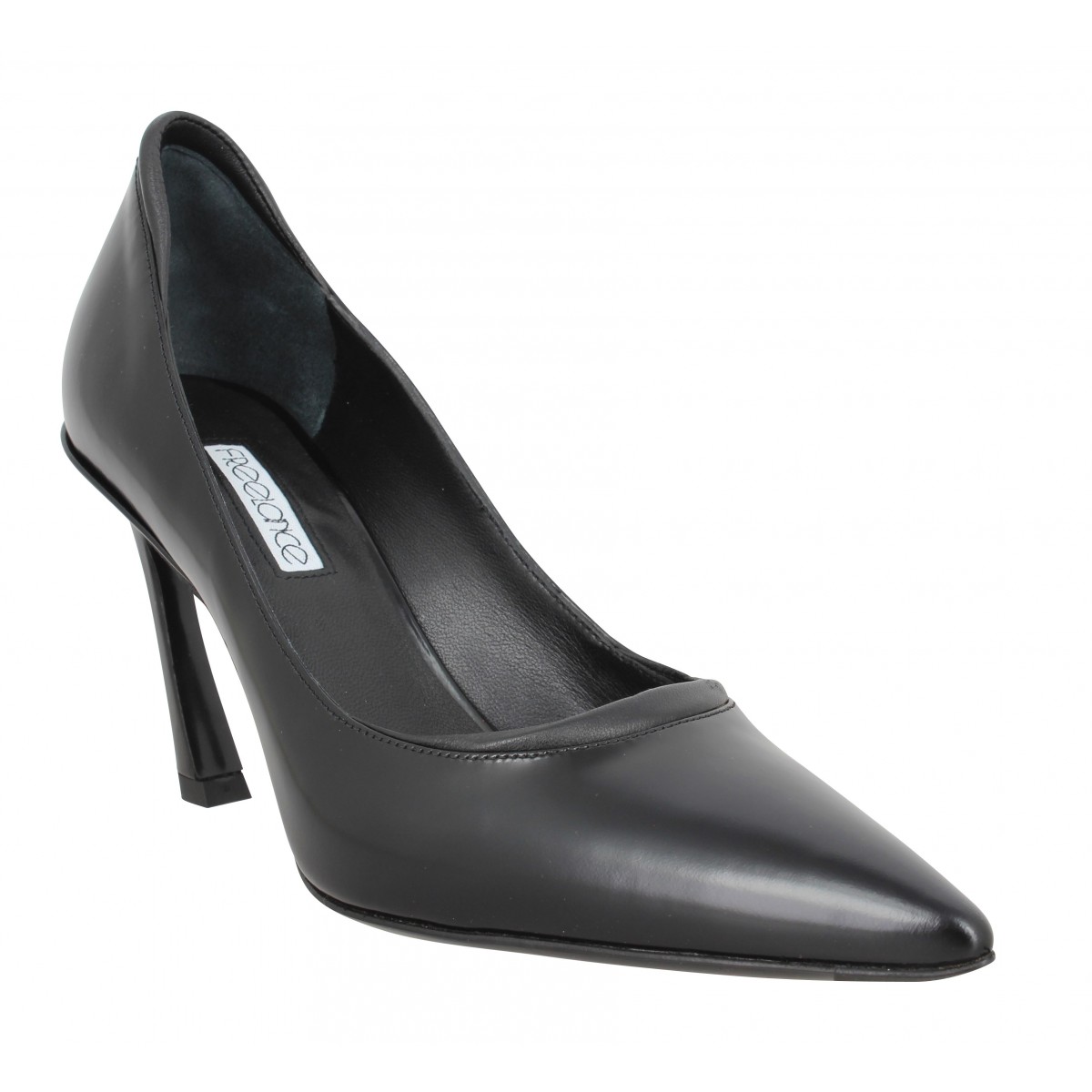Escarpin cuir noir discount femme