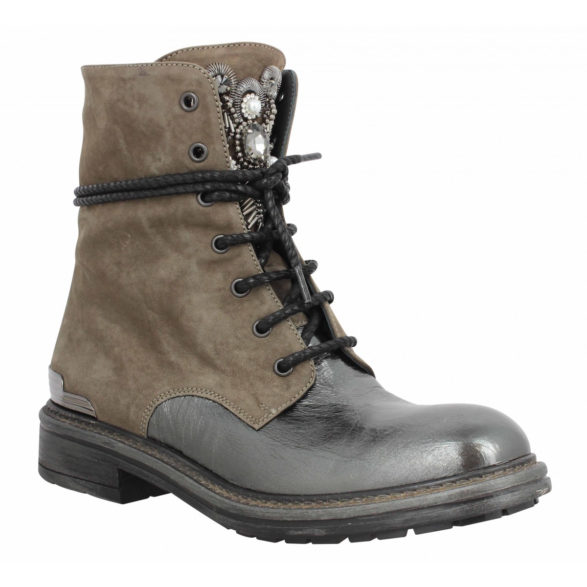 chaussure taupe femme
