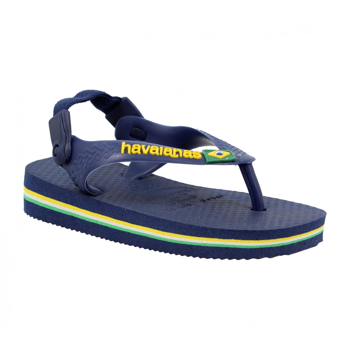 Tongs HAVAIANAS Brasil Logo Baby caoutchouc Enfant Navy