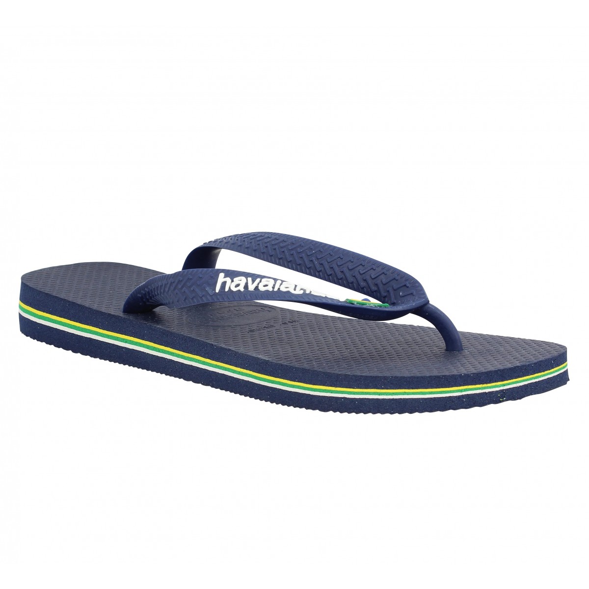 Tongs HAVAIANAS Brasil logo Femme Marine