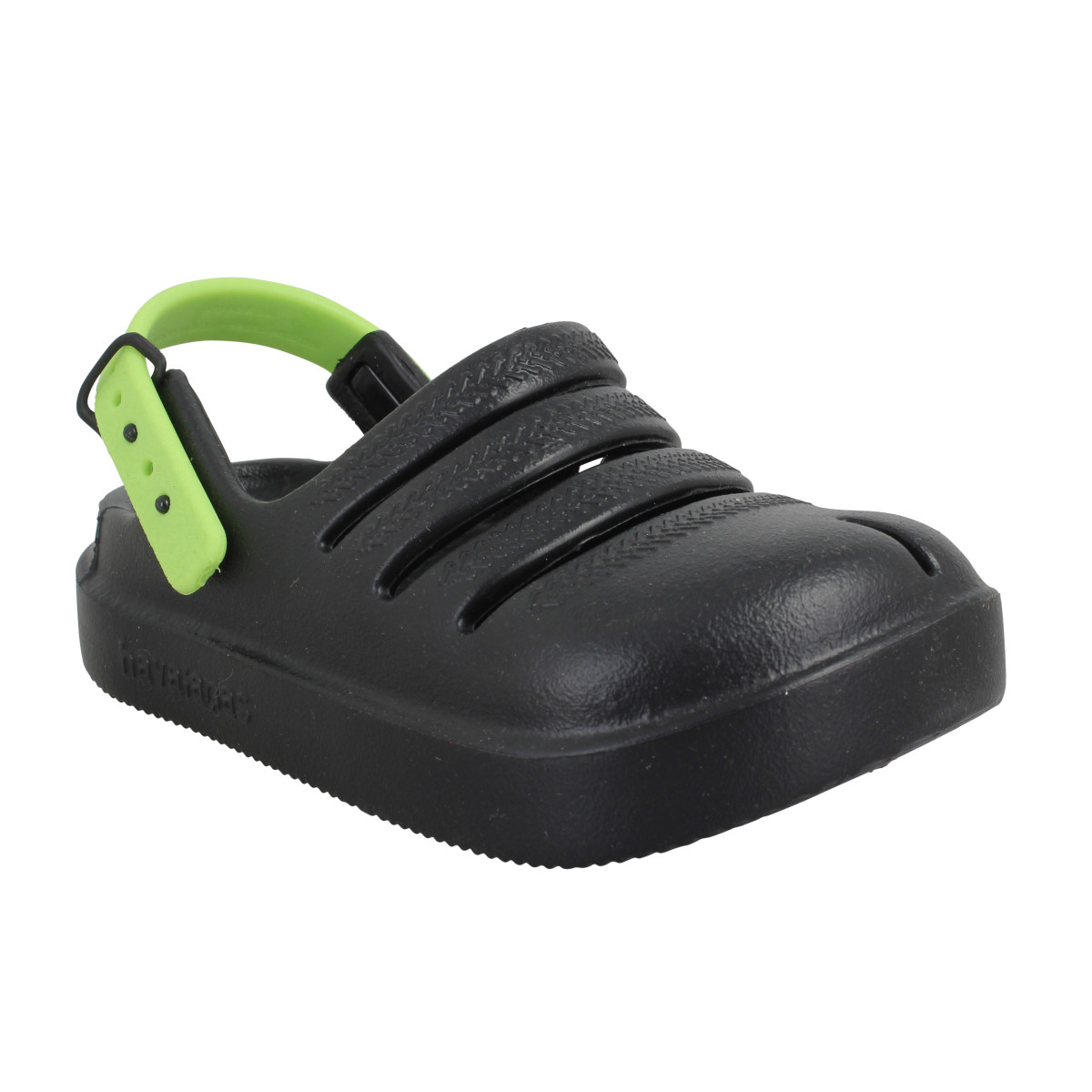 Sandales HAVAIANAS Clog caoutchouc Enfant Noir