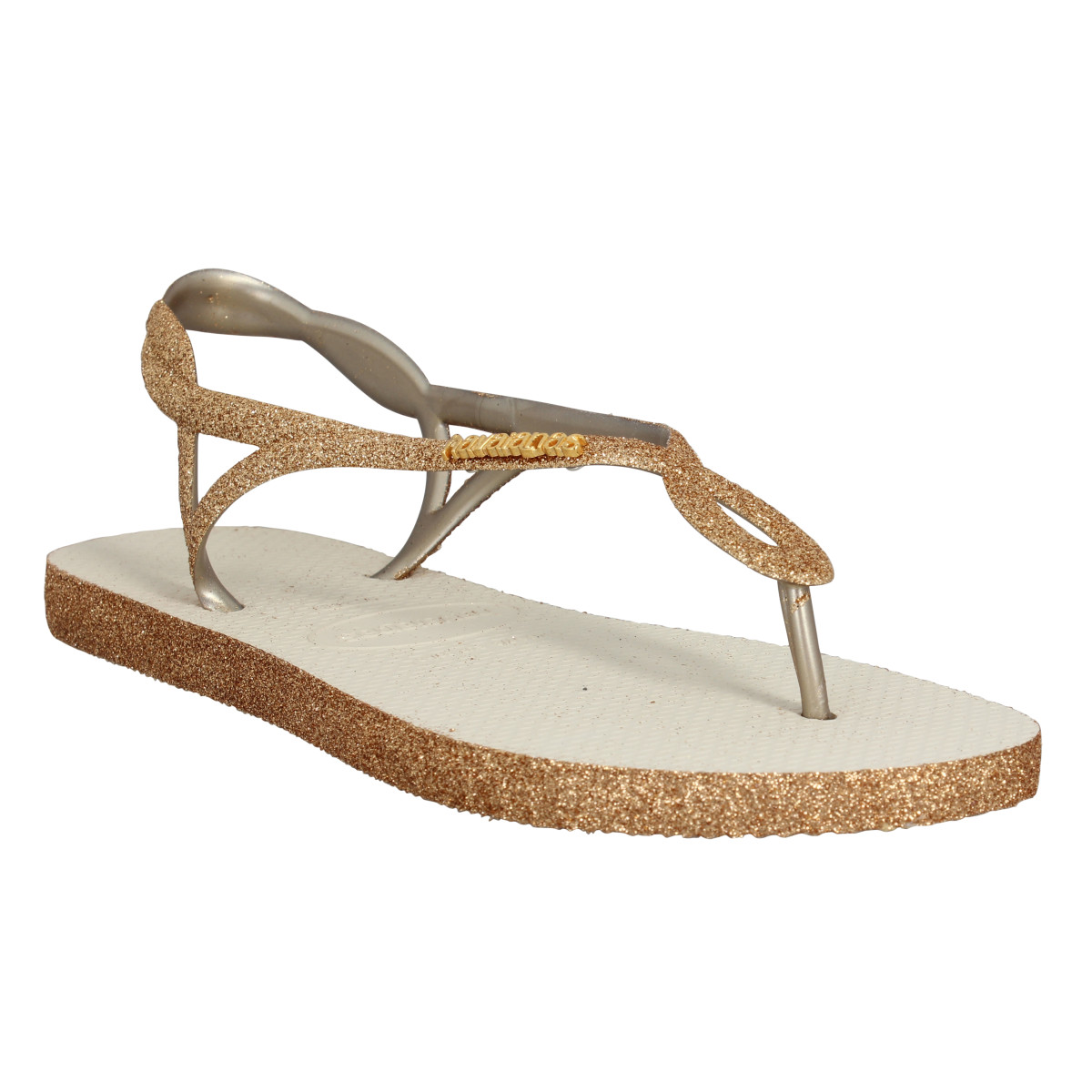 Tongs HAVAIANAS Luna Sparkle caoutchouc Femme Beige