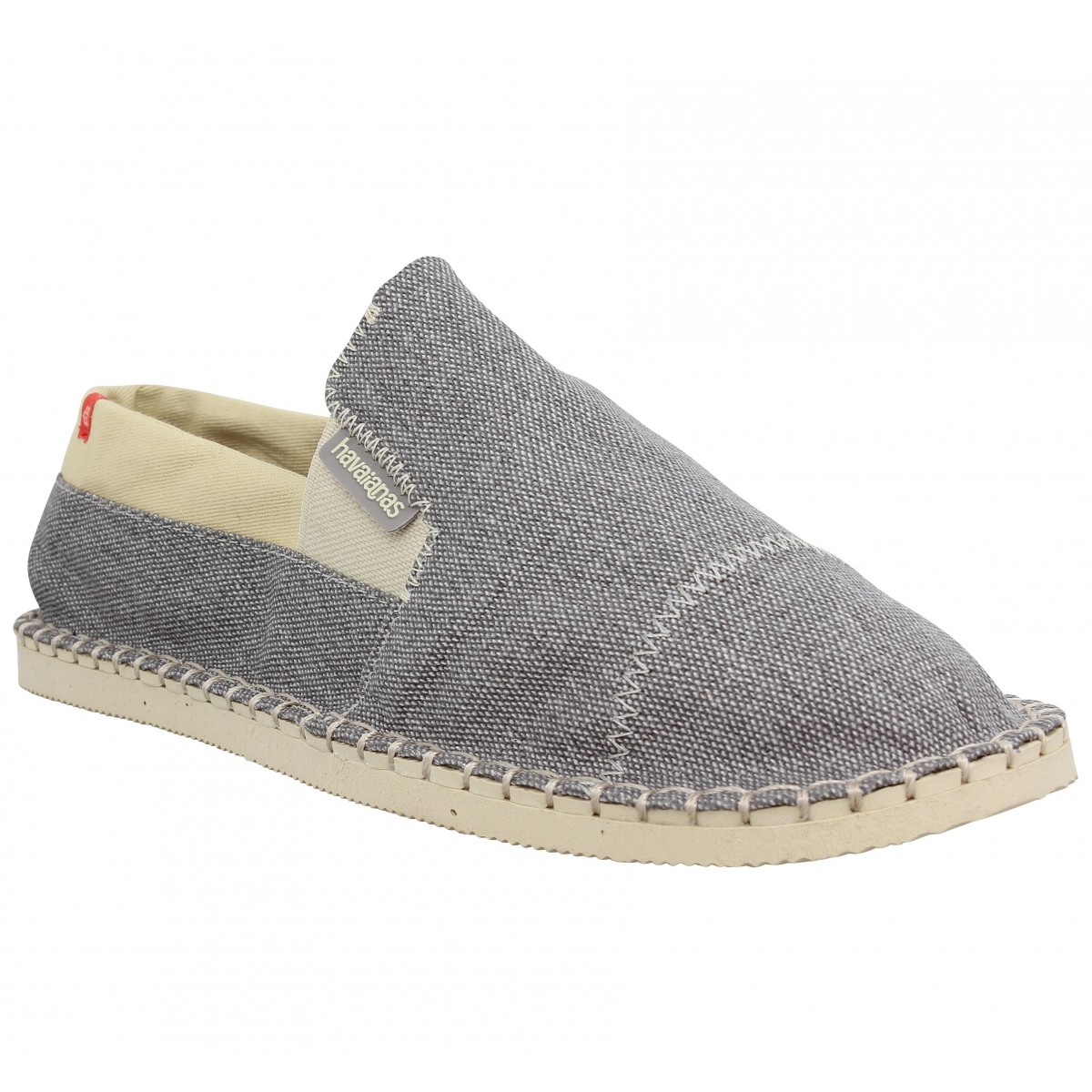 Espadrilles HAVAIANAS Origine Yatch toile Homme Gris