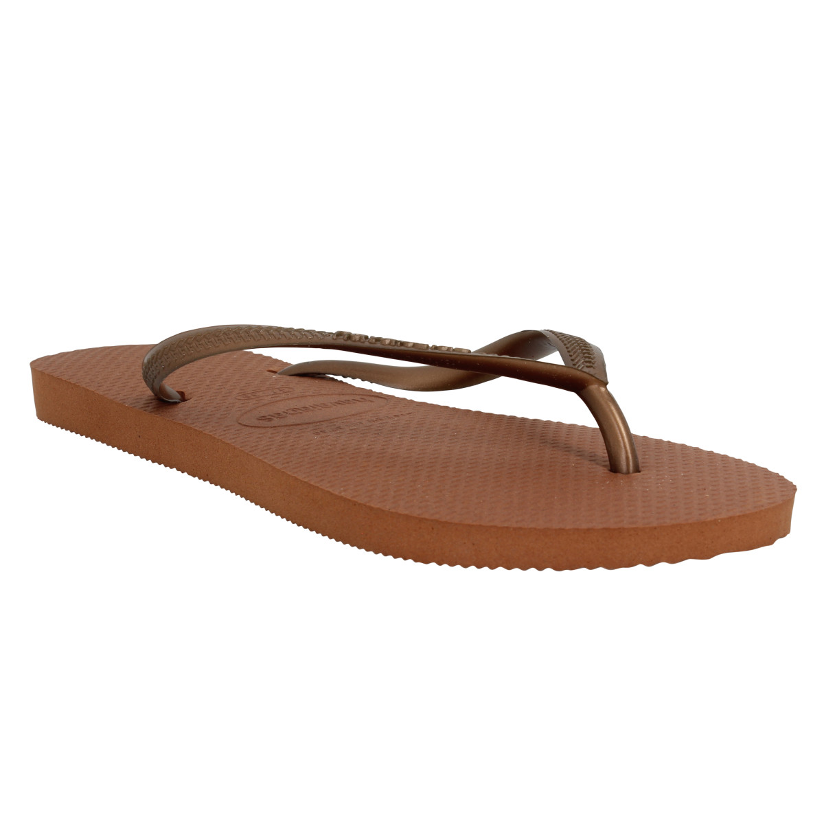 HAVAIANAS Slim FC caoutchouc Femme-35/36-Copper