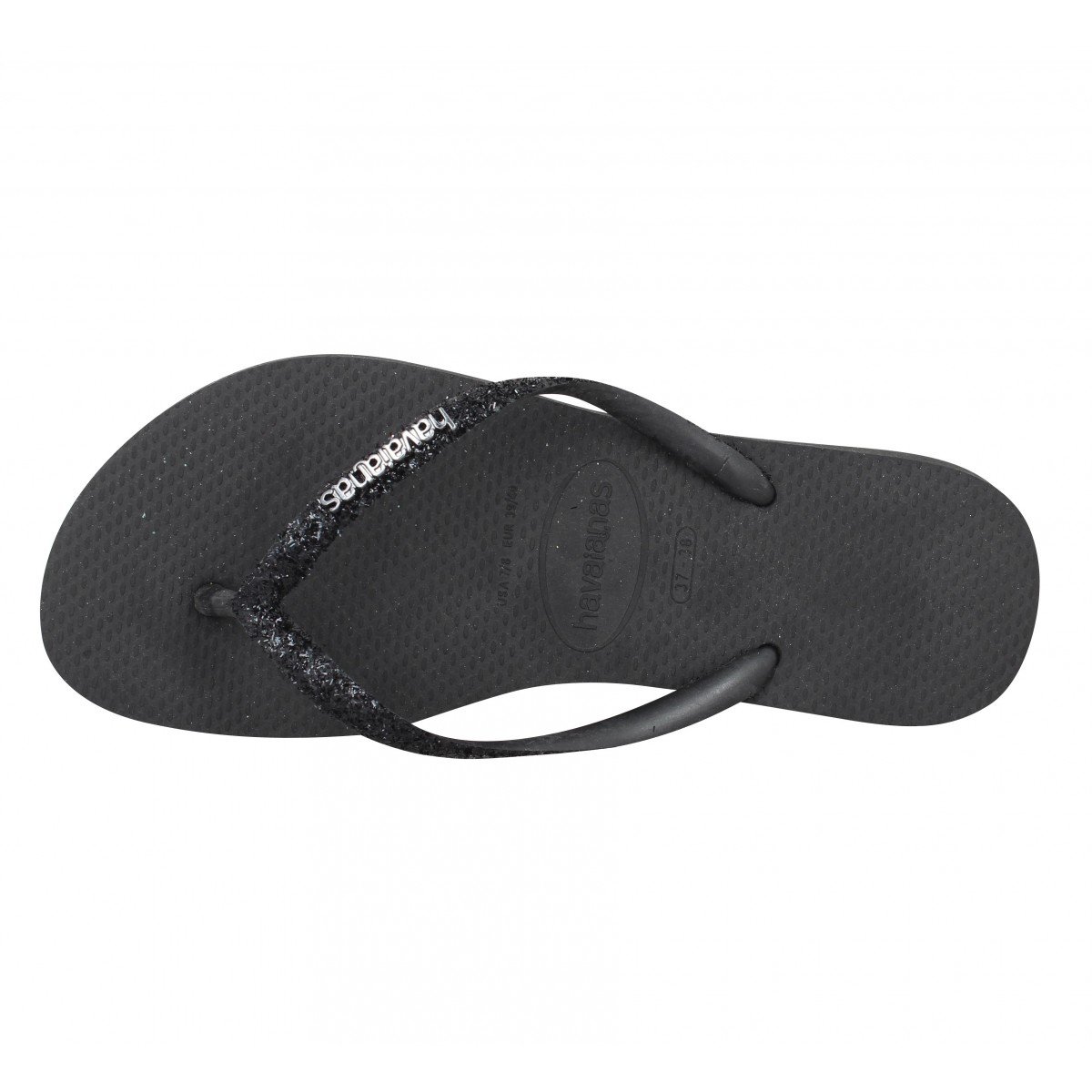 Havaianas slim glitter noir best sale