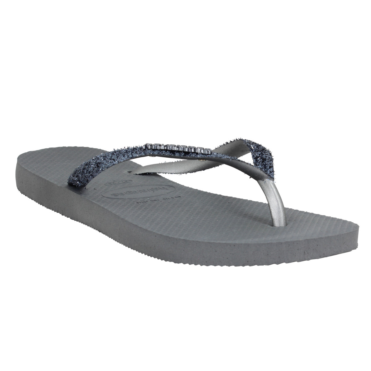 HAVAIANAS Slim Glitter caoutchouc Femme-35/36-Steel Gray