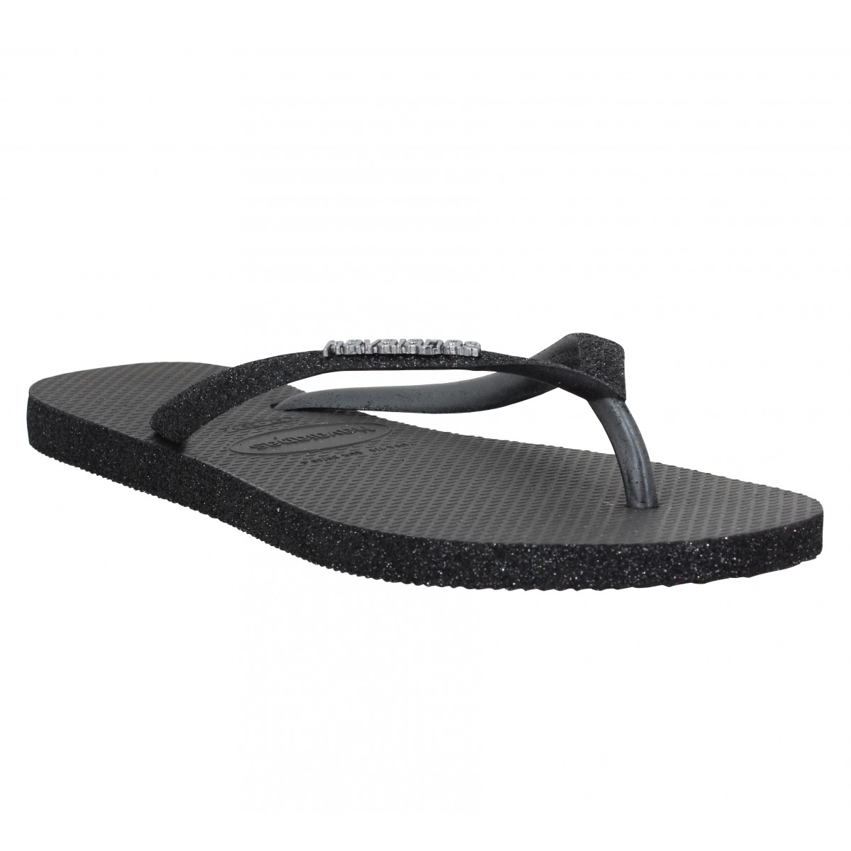 HAVAIANAS Slim Sparkle caoutchouc Femme-37/38-Black