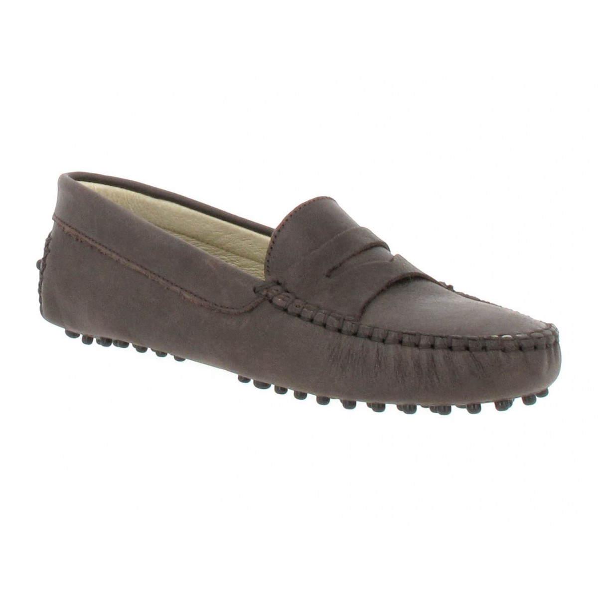 Mocassins HIRICA Dali cuir Femme Ebene