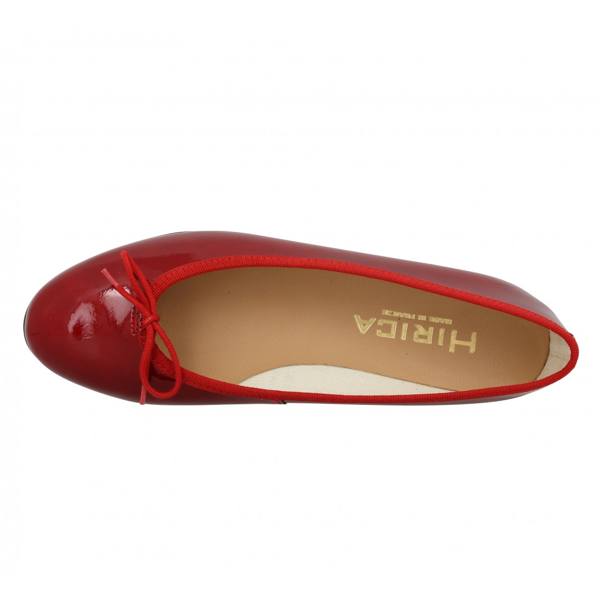 ballerine rouge vernis homme
