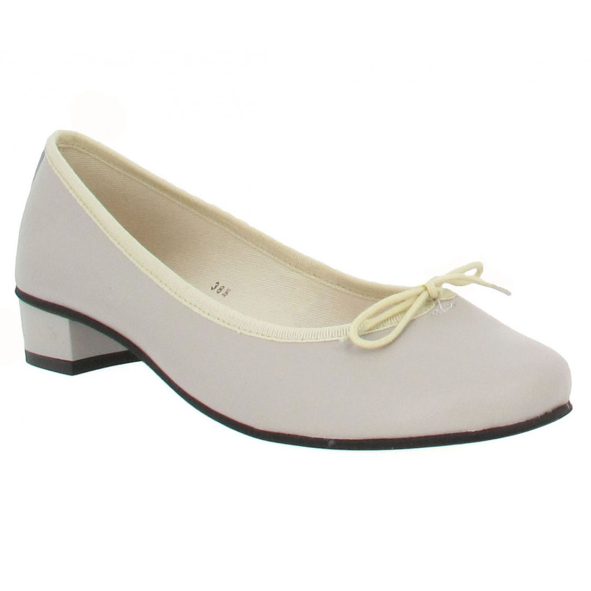 Ballerines HIRICA Lautrec cuir Femme Ciment
