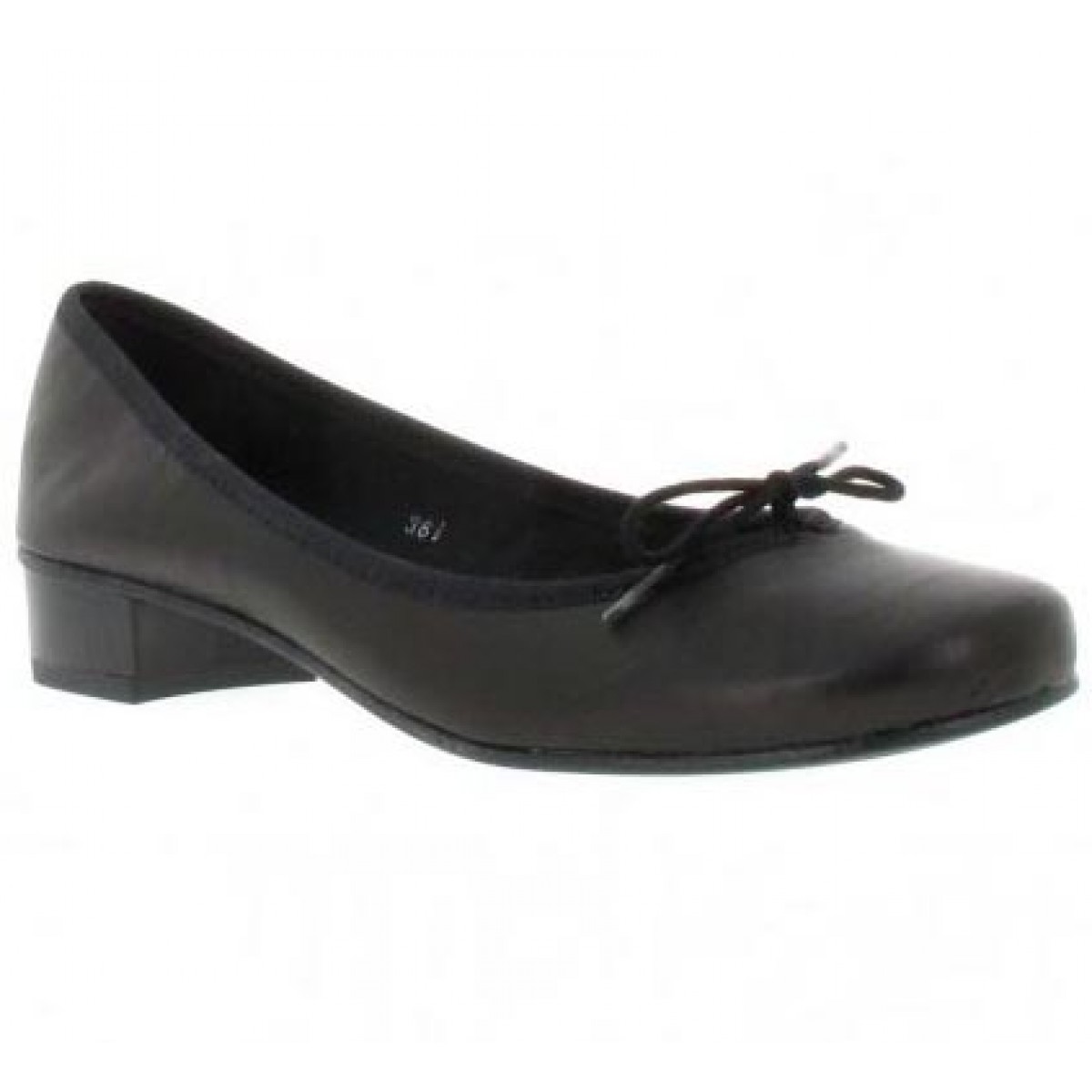 Ballerines HIRICA Lautrec cuir Femme Noir
