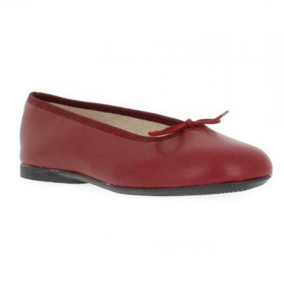 Ballerines HIRICA Zazie cuir Femme Bordeaux