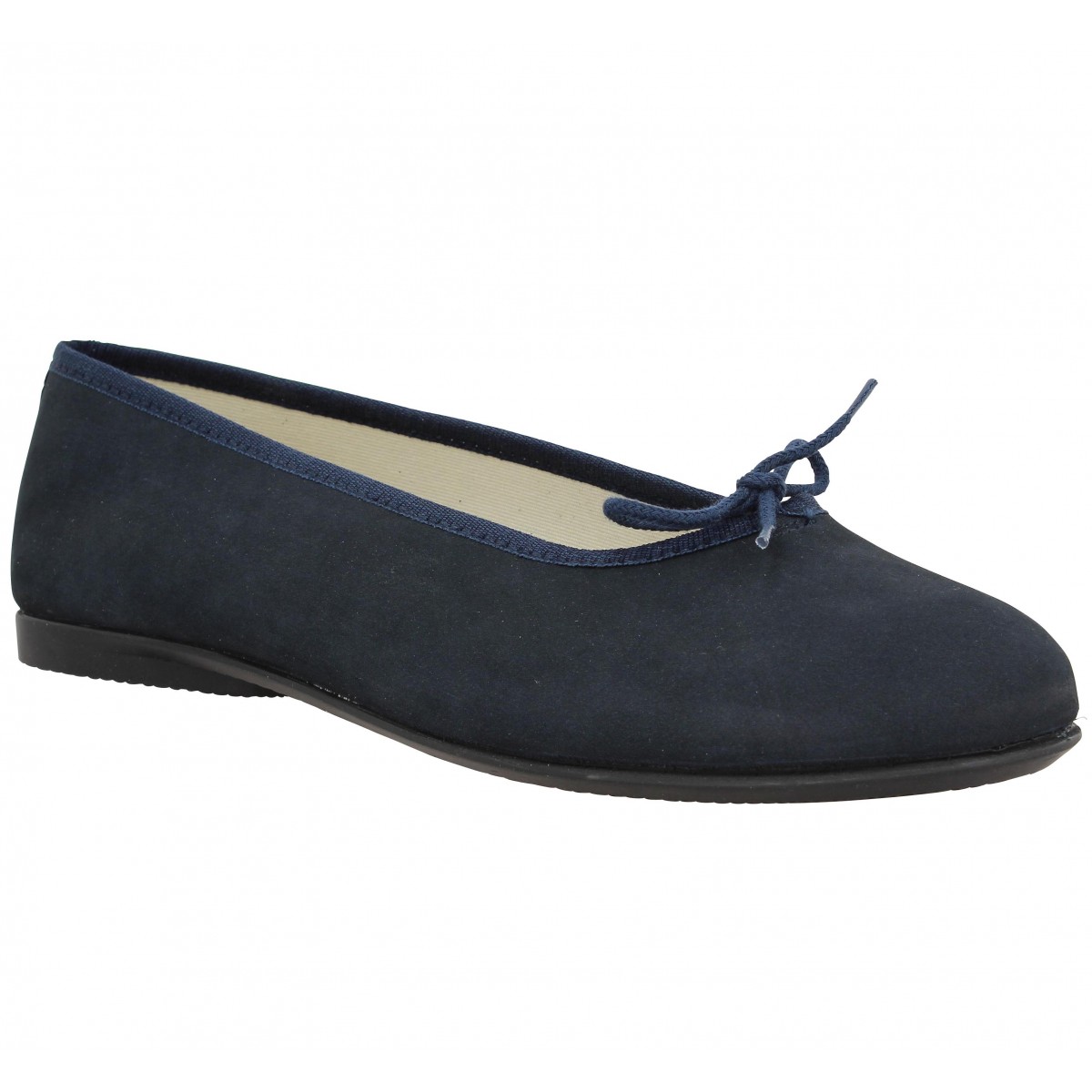 Ballerines HIRICA Zazie velours Femme Marine