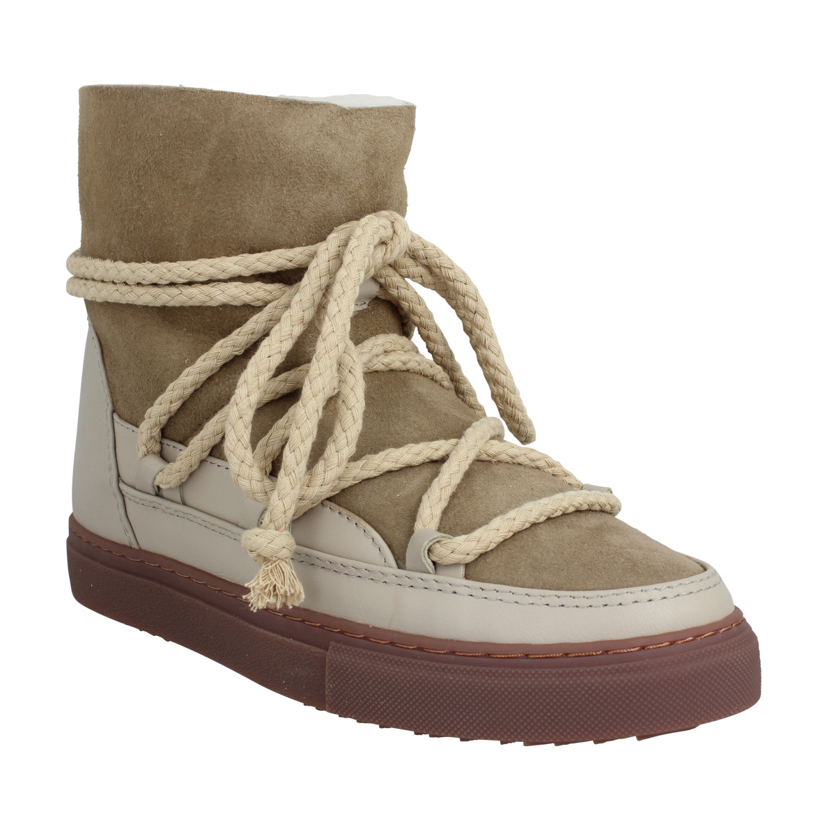 Bottines INUIKII Classic cuir Femme Beige