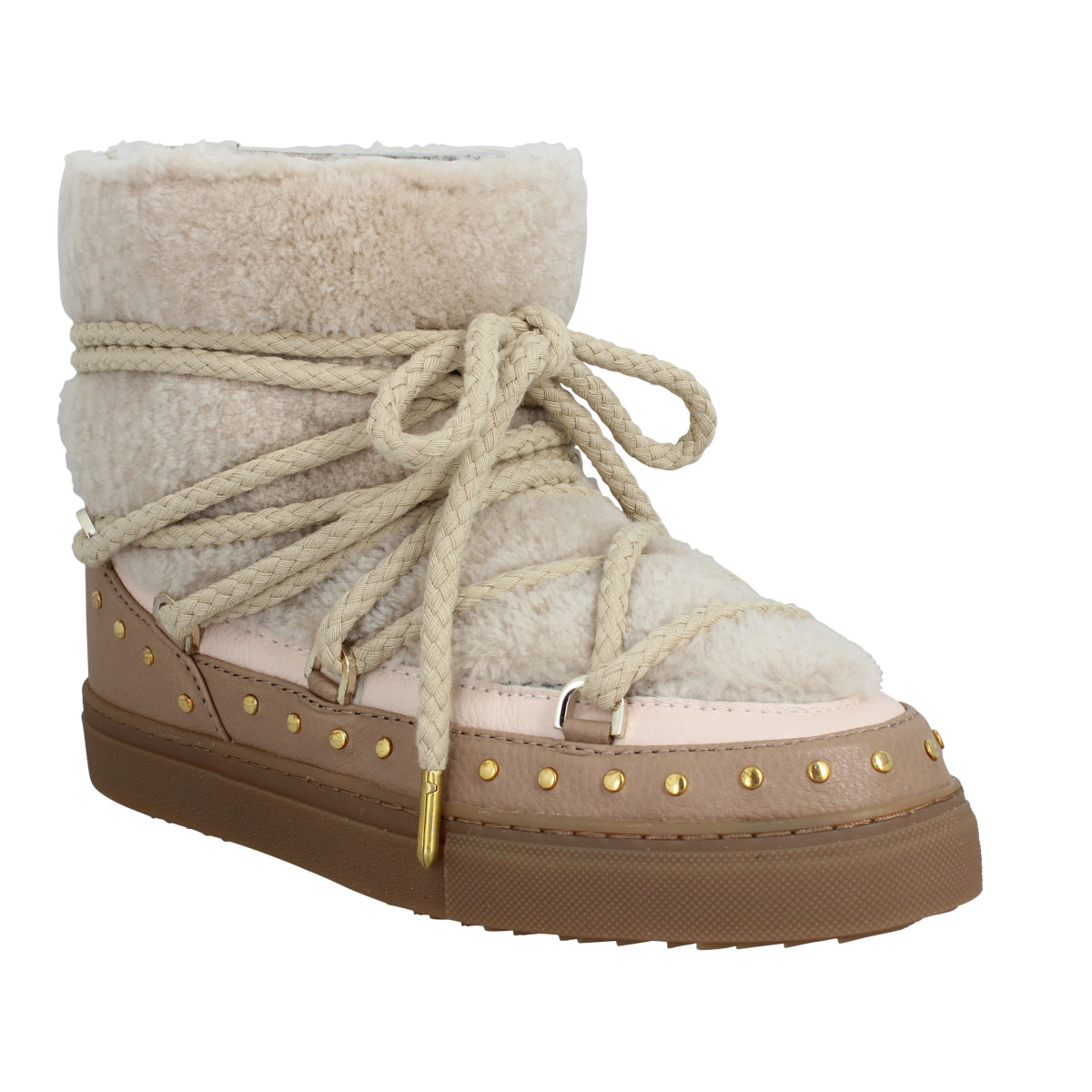 Inuikii Femme Curly Rock Cuir -38-beige