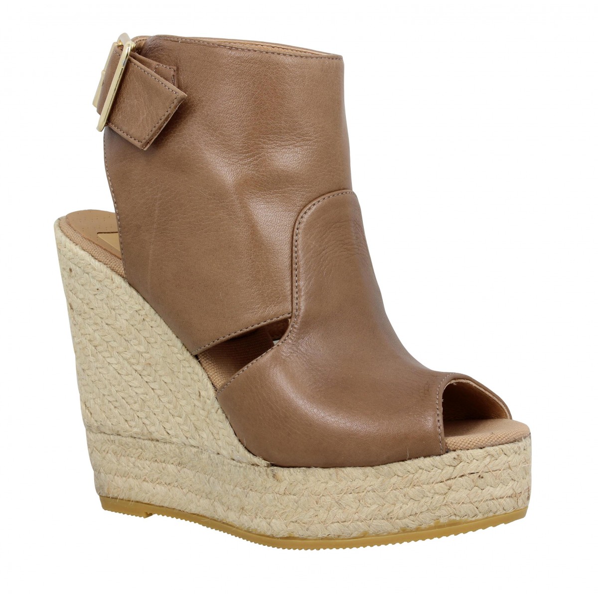 Compensées KANNA 4053 cuir Femme Noce