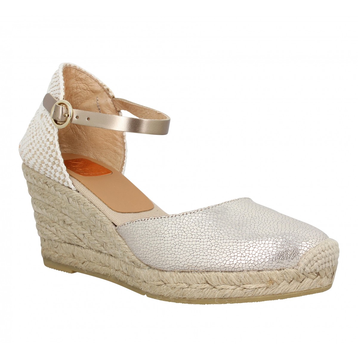Compensées KANNA 4087 Femme Platine
