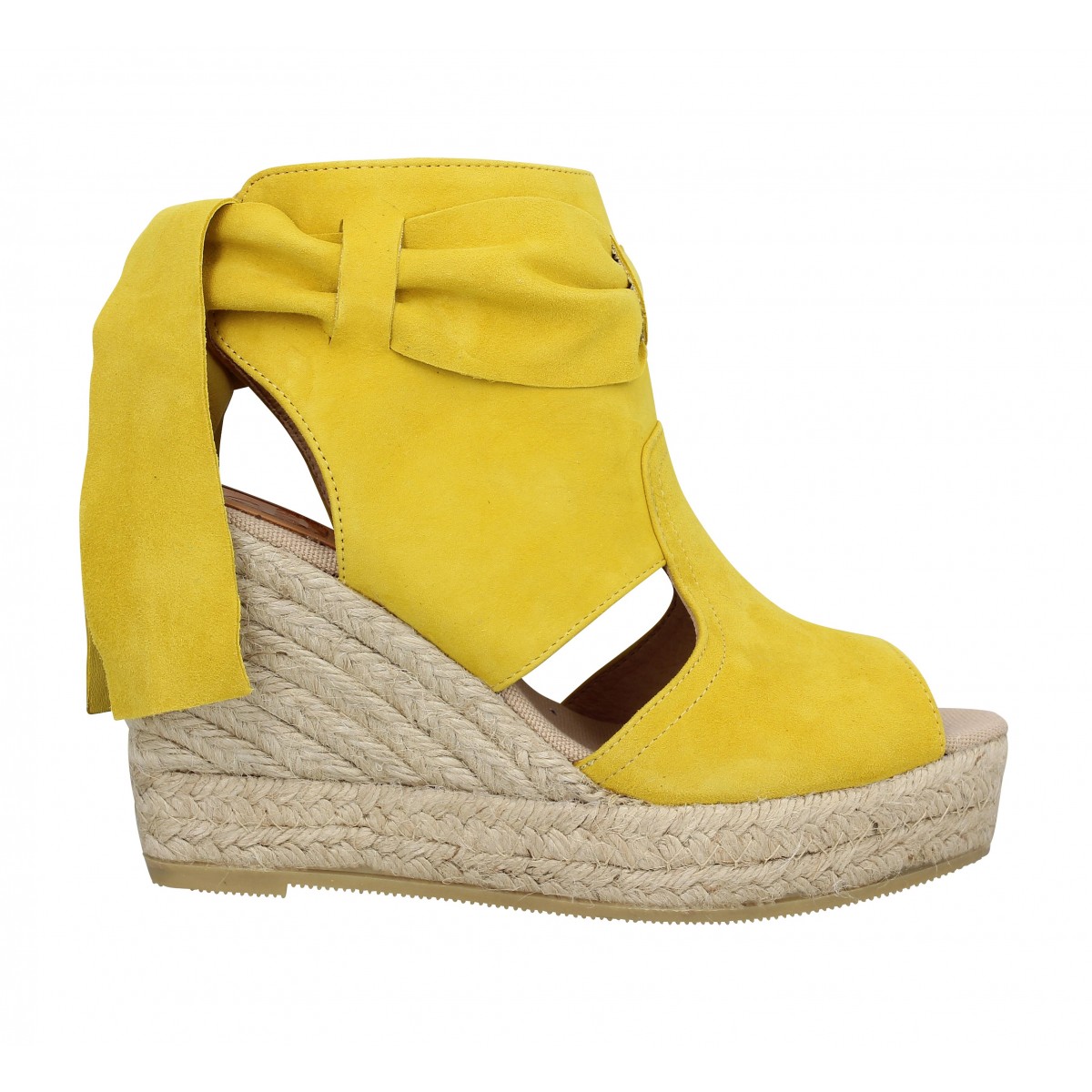 chaussure jaune moutarde