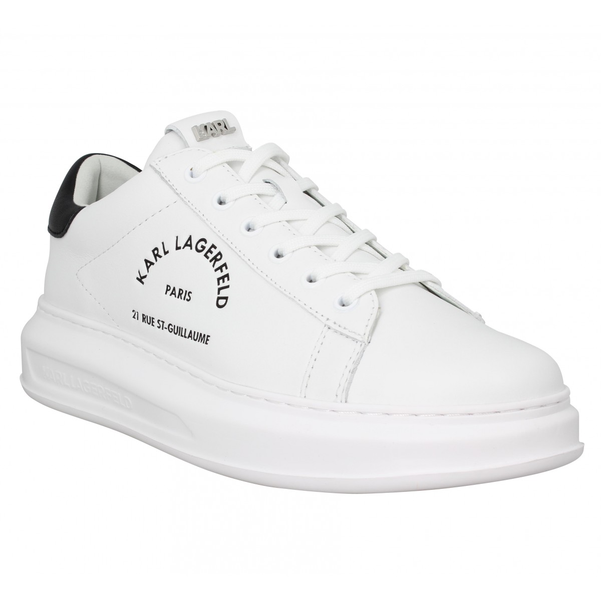 Basket blanche karl lagerfeld cheap
