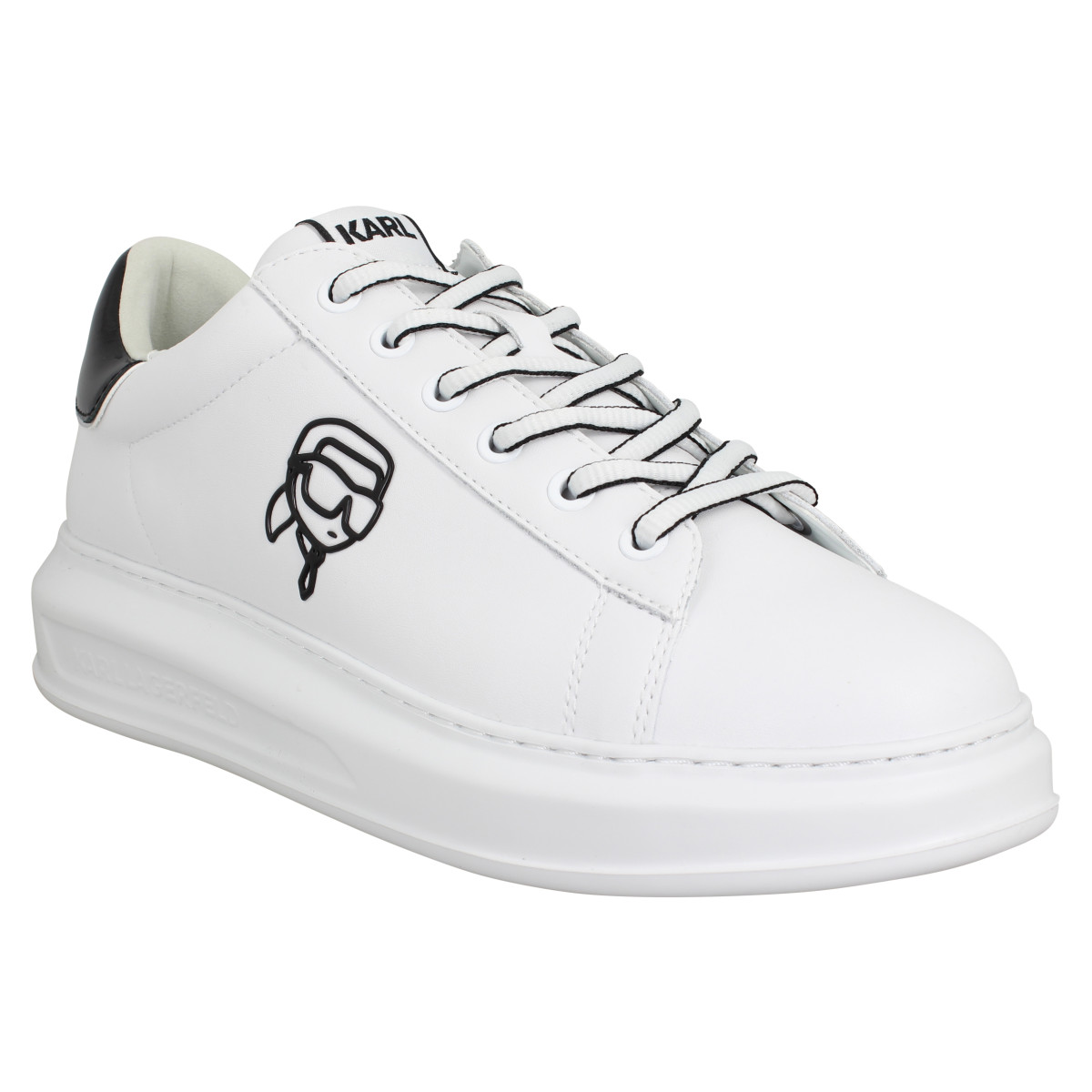 Baskets KARL LAGERFELD Kapri Men NeoNFT cuir Homme Blanc