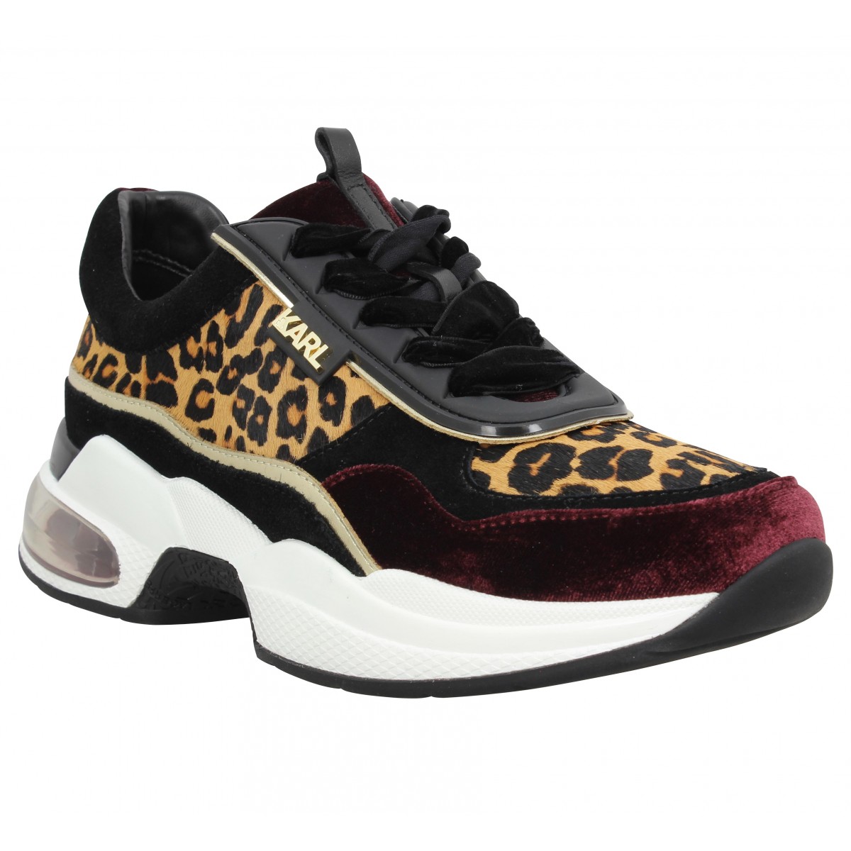 baskets femme leopard