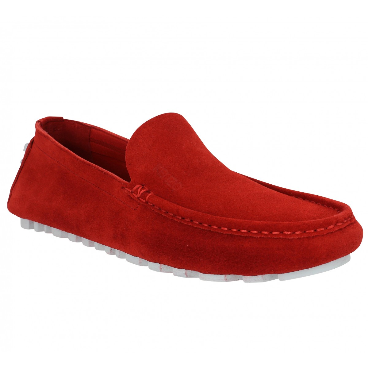 Mocassins KENZO Lane Reversed velours Homme Rouge