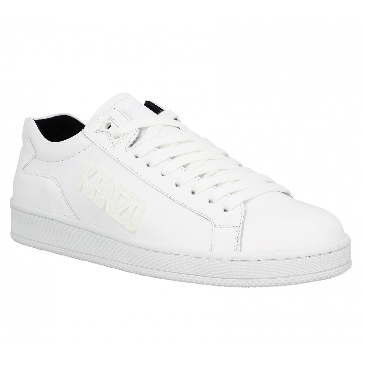 Baskets KENZO Tennix cuir Homme Blanc