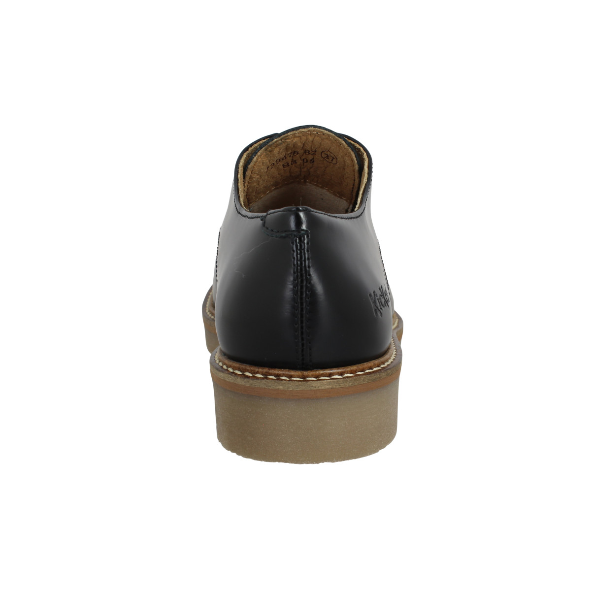 Kickers oxfork cuir polido femme noir femme Fanny chaussures