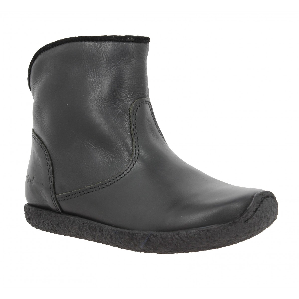 Bottines KICKERS Univers cuir Enfant Noir