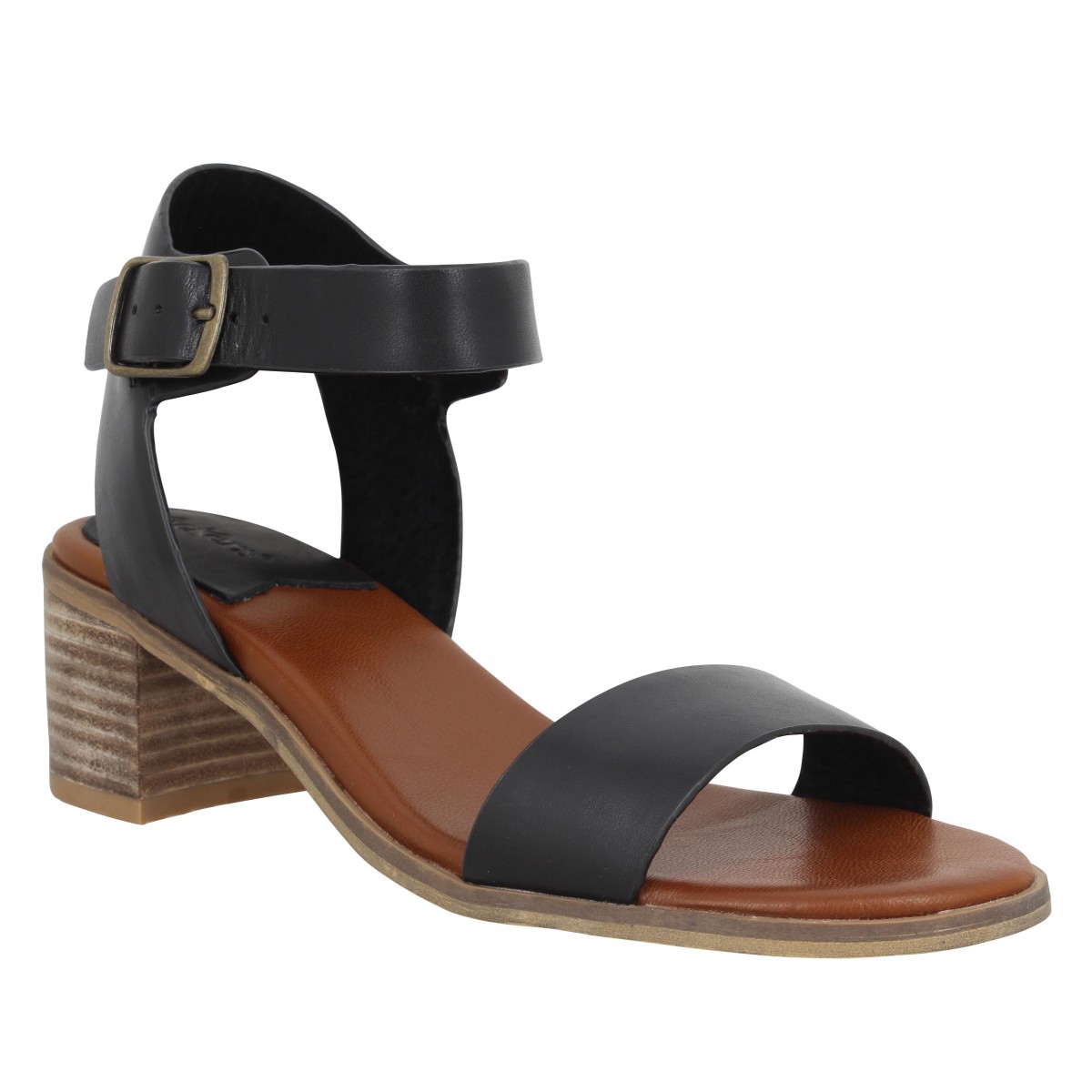 Kickers volou cuir femme noir femme Fanny chaussures