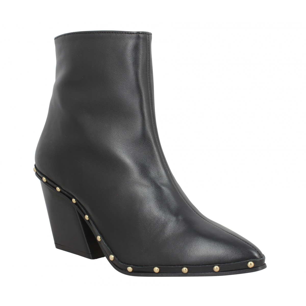 Bottines KMASSALIA Doria cuir Femme Noir