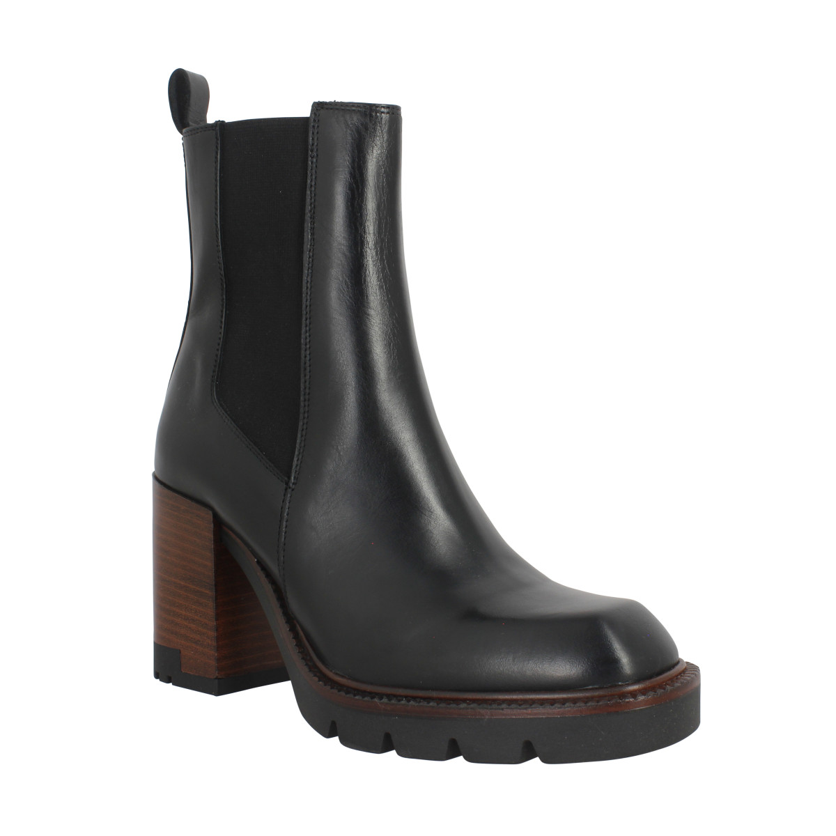 Bottines KOBRA 51 cuir Femme Nero