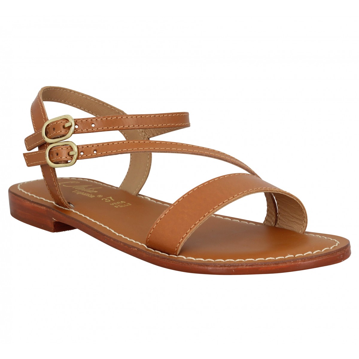 L atelier tropezien sh407 cuir femme tan femme | Fanny chaussures