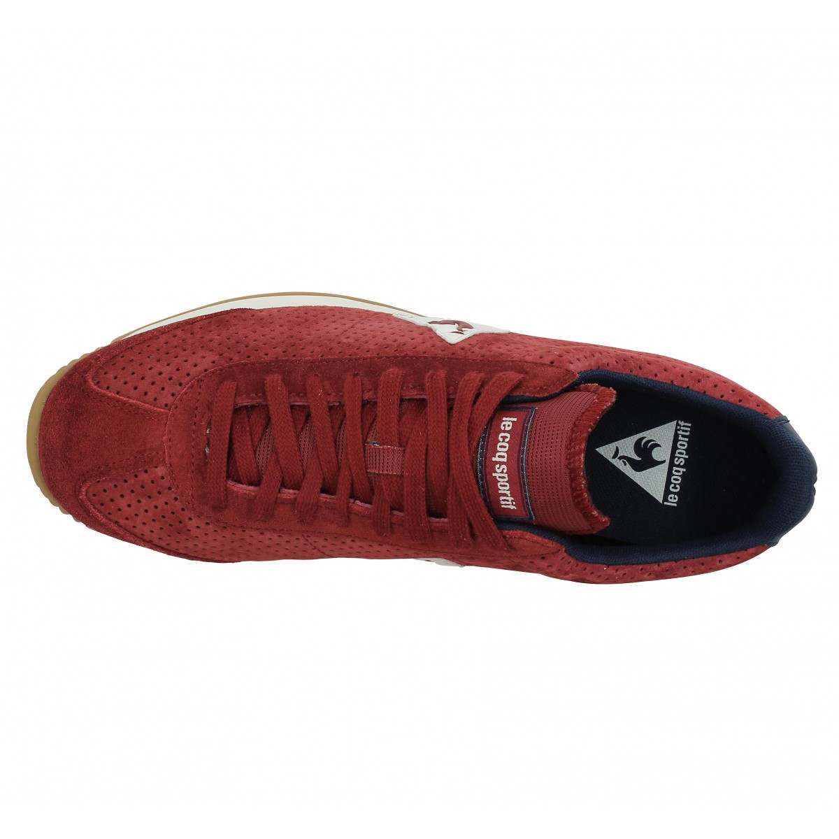 Le coq sportif sneakers homme bordeaux sale