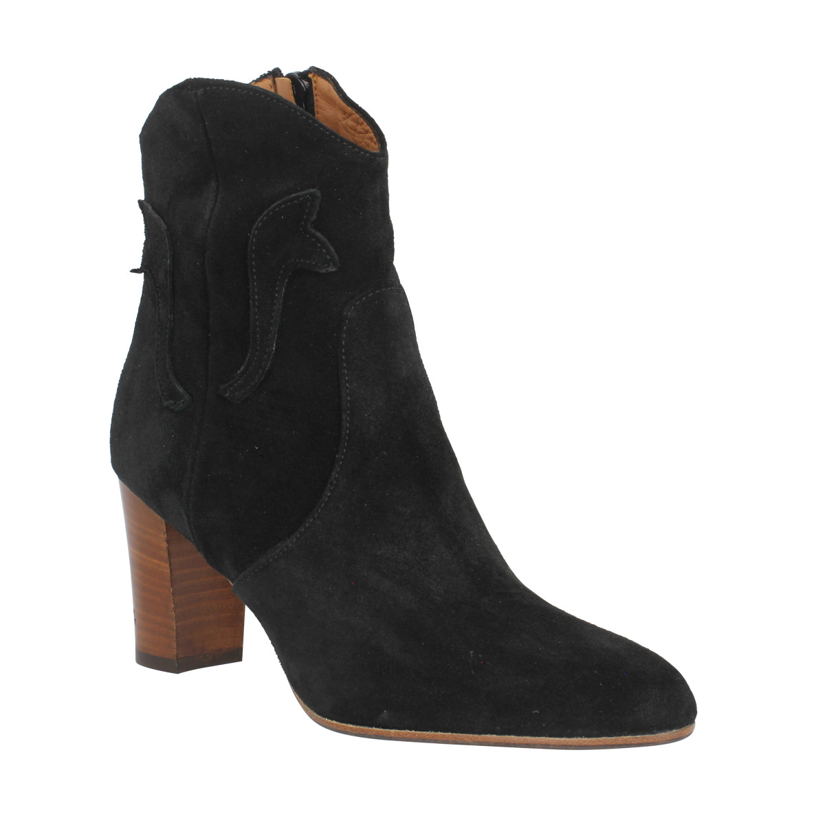 Bottines LES VENUES 9851 velours Femme Nero