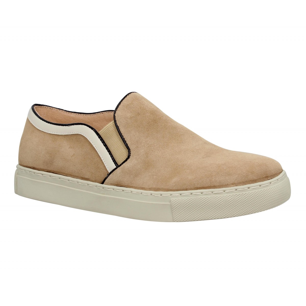 Baskets LOLA CRUZ 250 velours Femme Sand