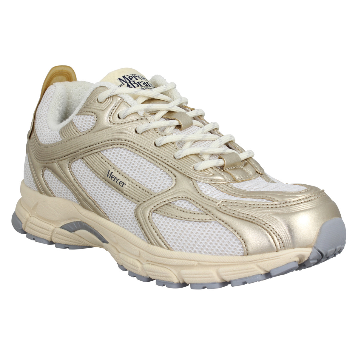 Baskets MERCER AMSTERDAM The Re Run High Frequency toile Femme Gold