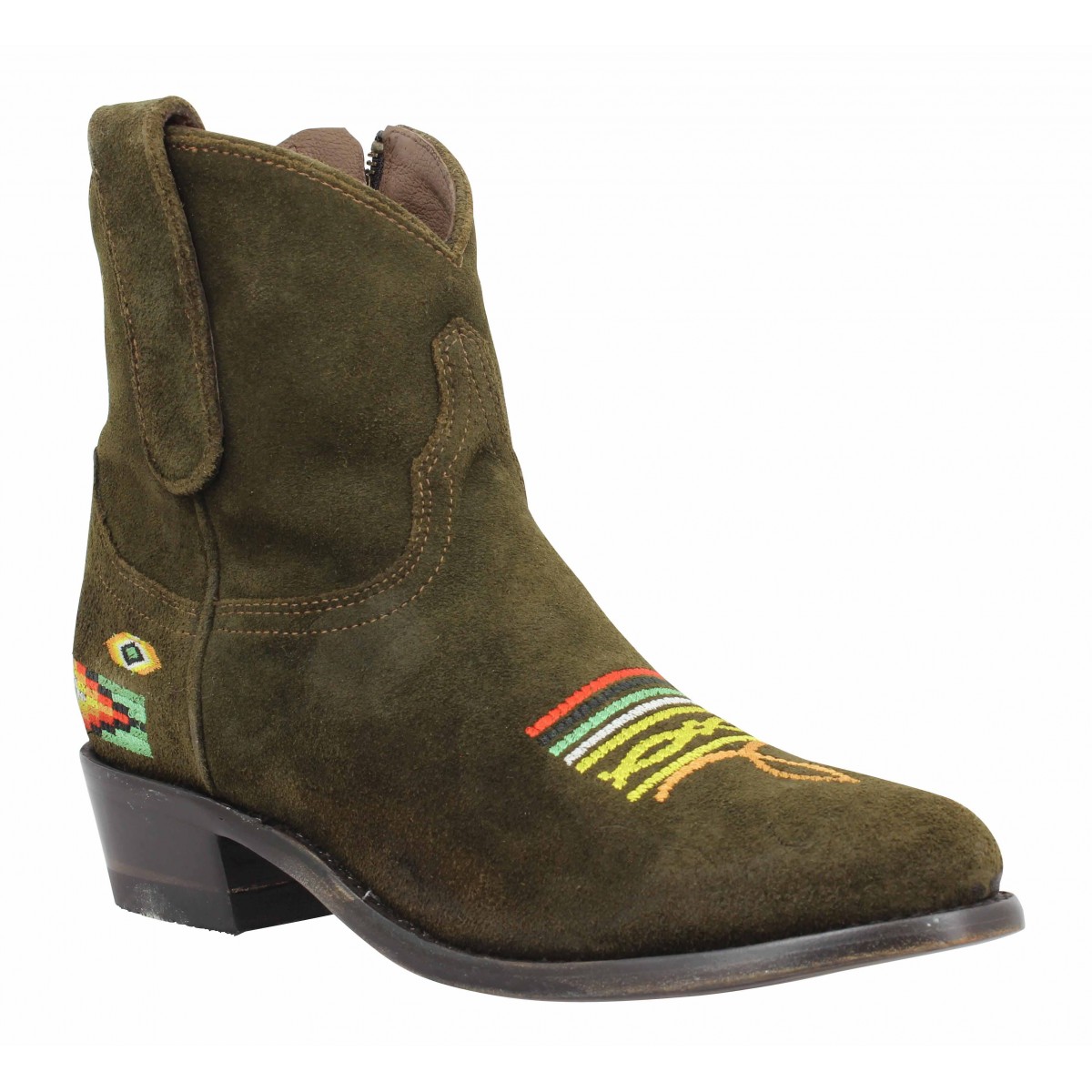 MEXICANA Apalossa suede Femme-37,5-Dark Olive