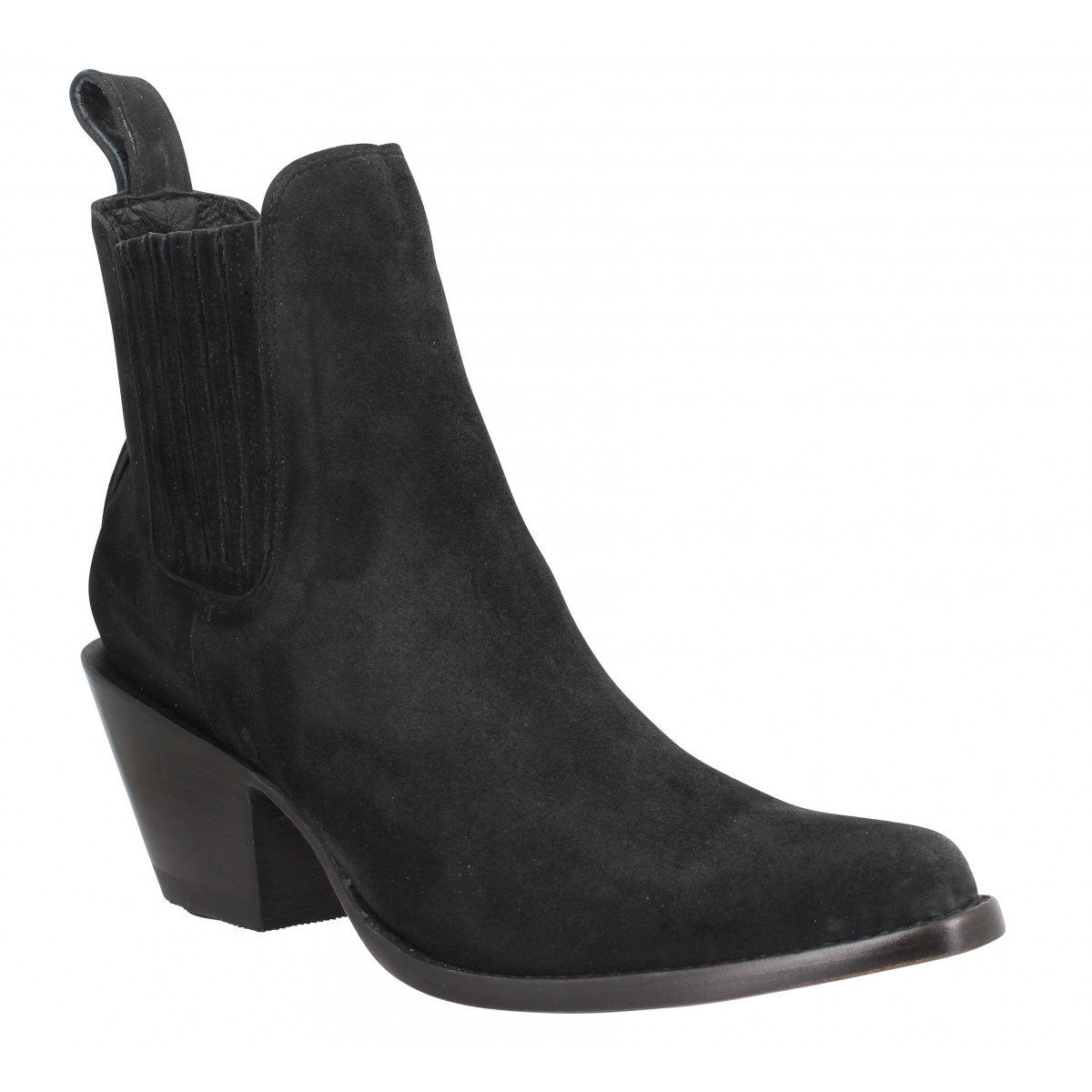 Bottines MEXICANA Estudio ante goat Femme Noir