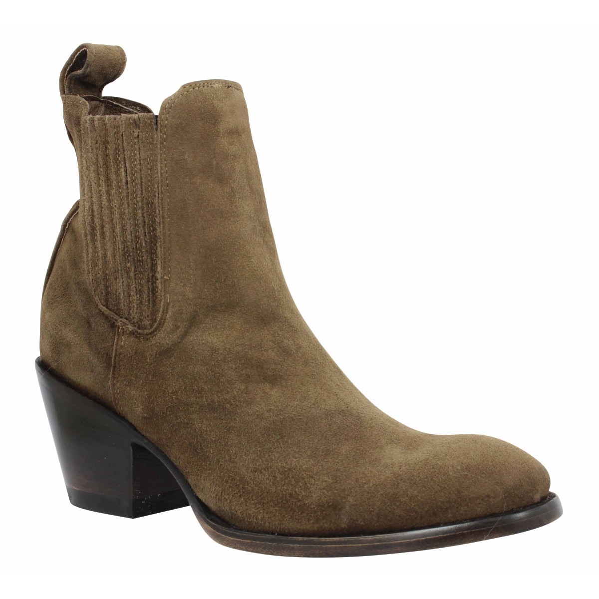 bottines velours femme