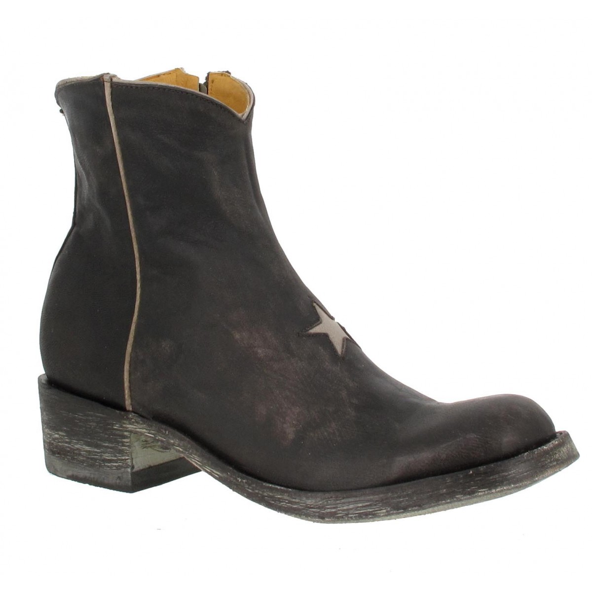 Bottines MEXICANA Star cuir Femme Chocolat