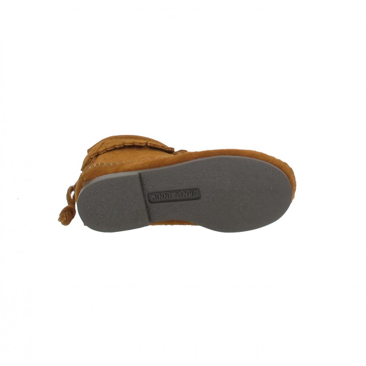 MINNETONKA Back Zipper Boot velours Enfant Marron